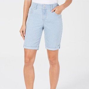 Style & Co. Sedona Striped Denim Short Size 14